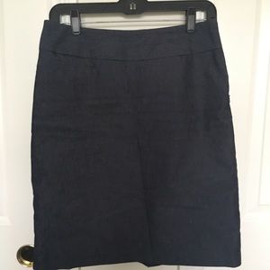 Navy A Line Skirt